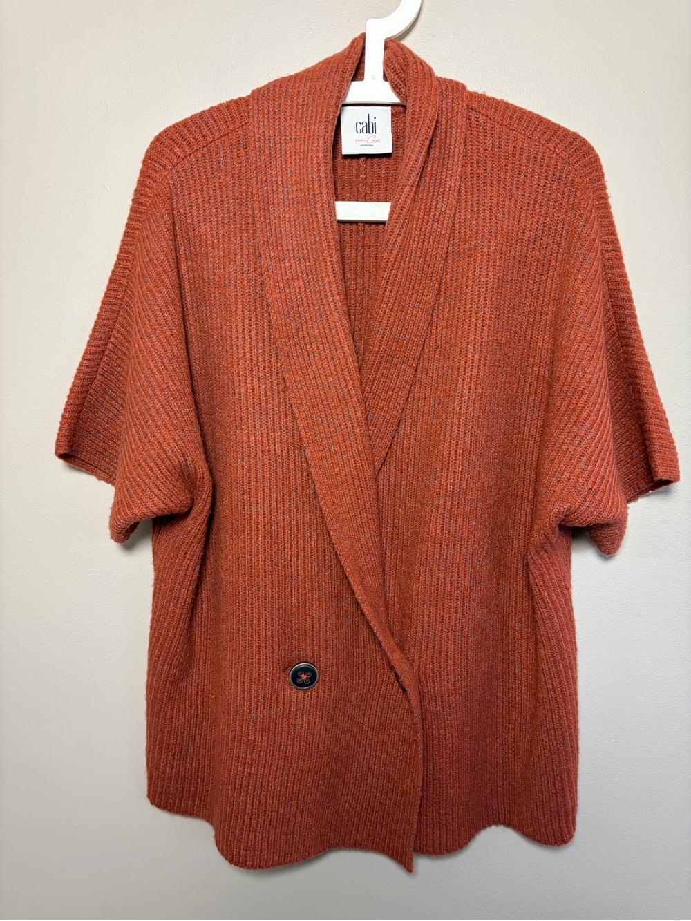 Cabi Oversized Double Breasted Knit Sweater Cardigan Dolman Sz S